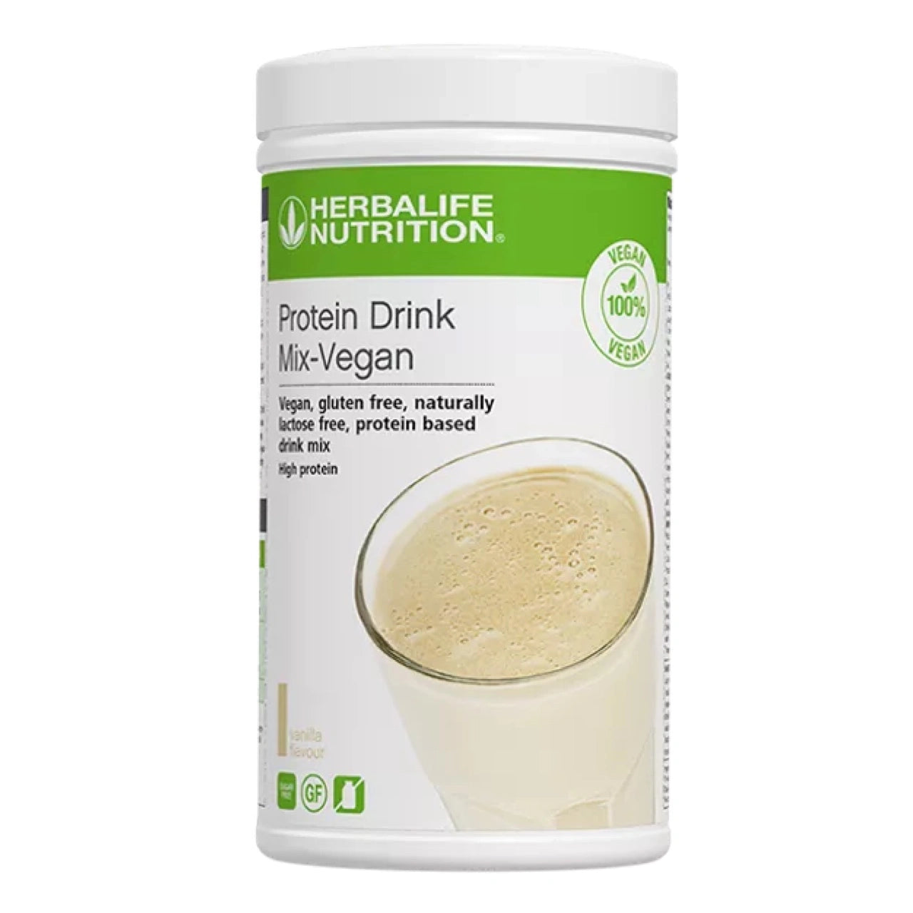 Herbalife Nutrition Protein Drink Mix-Vegan container on a white background