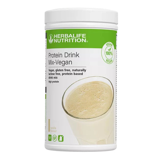 Herbalife Nutrition Protein Drink Mix-Vegan container on a white background